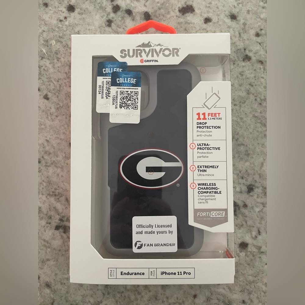 Georgia Bulldogs Griffin Survivor Endurance iPhone 11 Pro Case